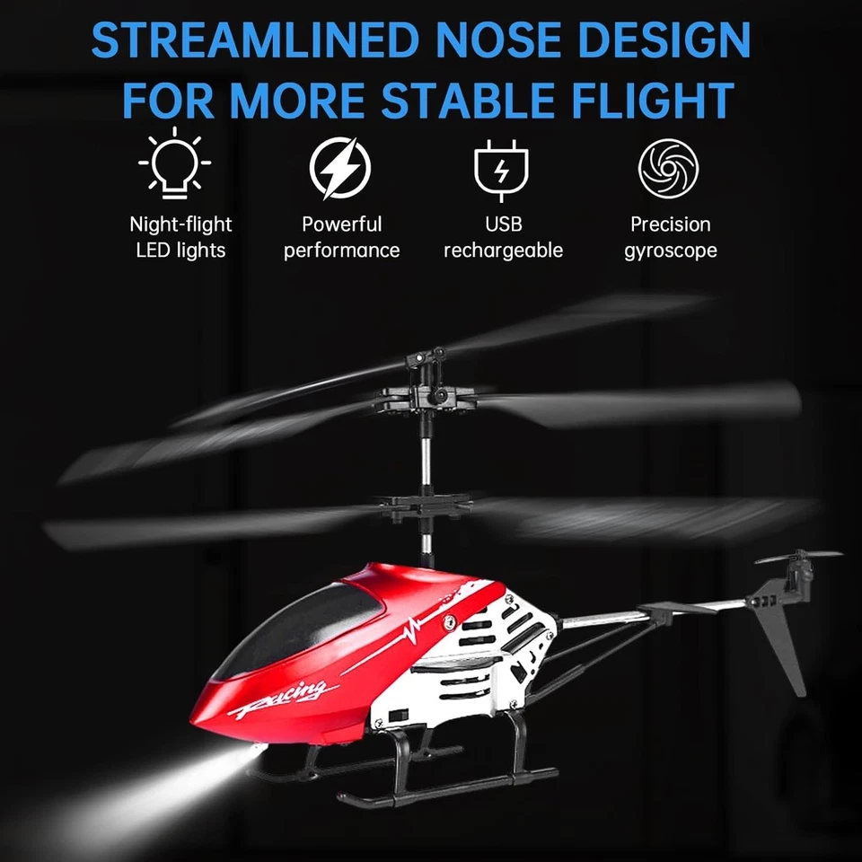 Tatqilo RC Helicopter 3.5-Channel Altitude Hold, Gyro & LED – 2.4GHz - Image 4 of 4