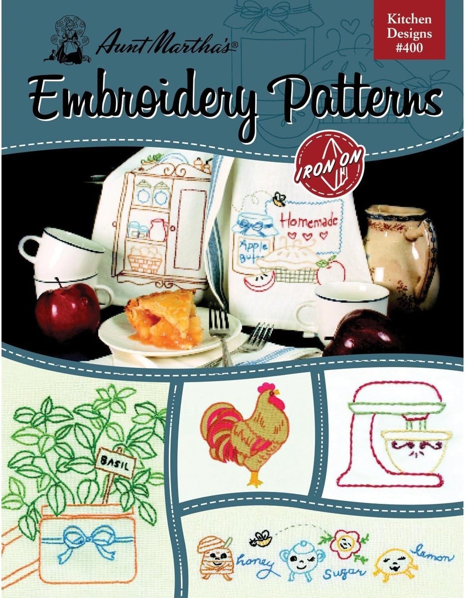 400 Kitchen Designs Iron-On Transfer Book: 25 Unique Pattern