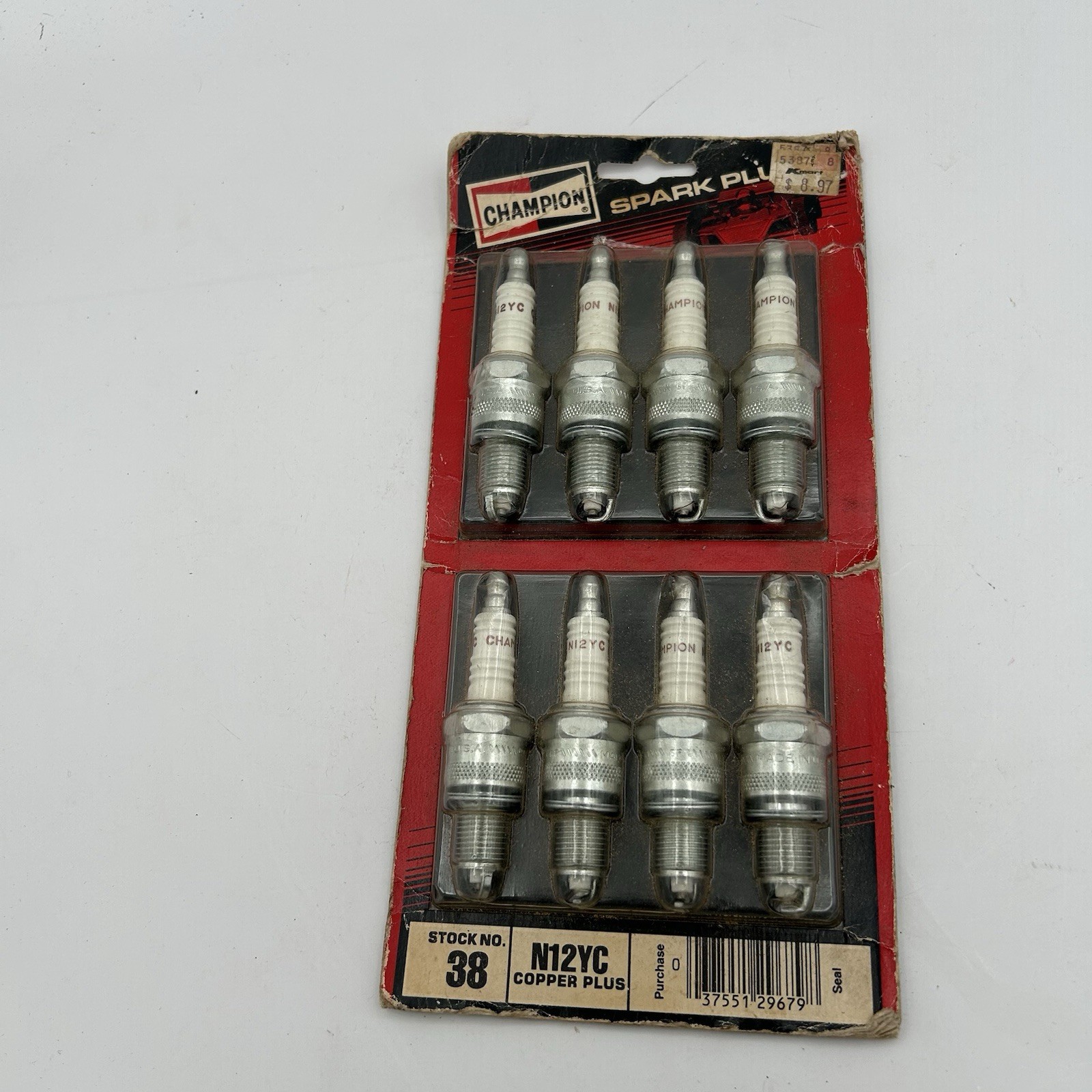 Champion N12YC Copper Plus Spark Plugs Pack of 8