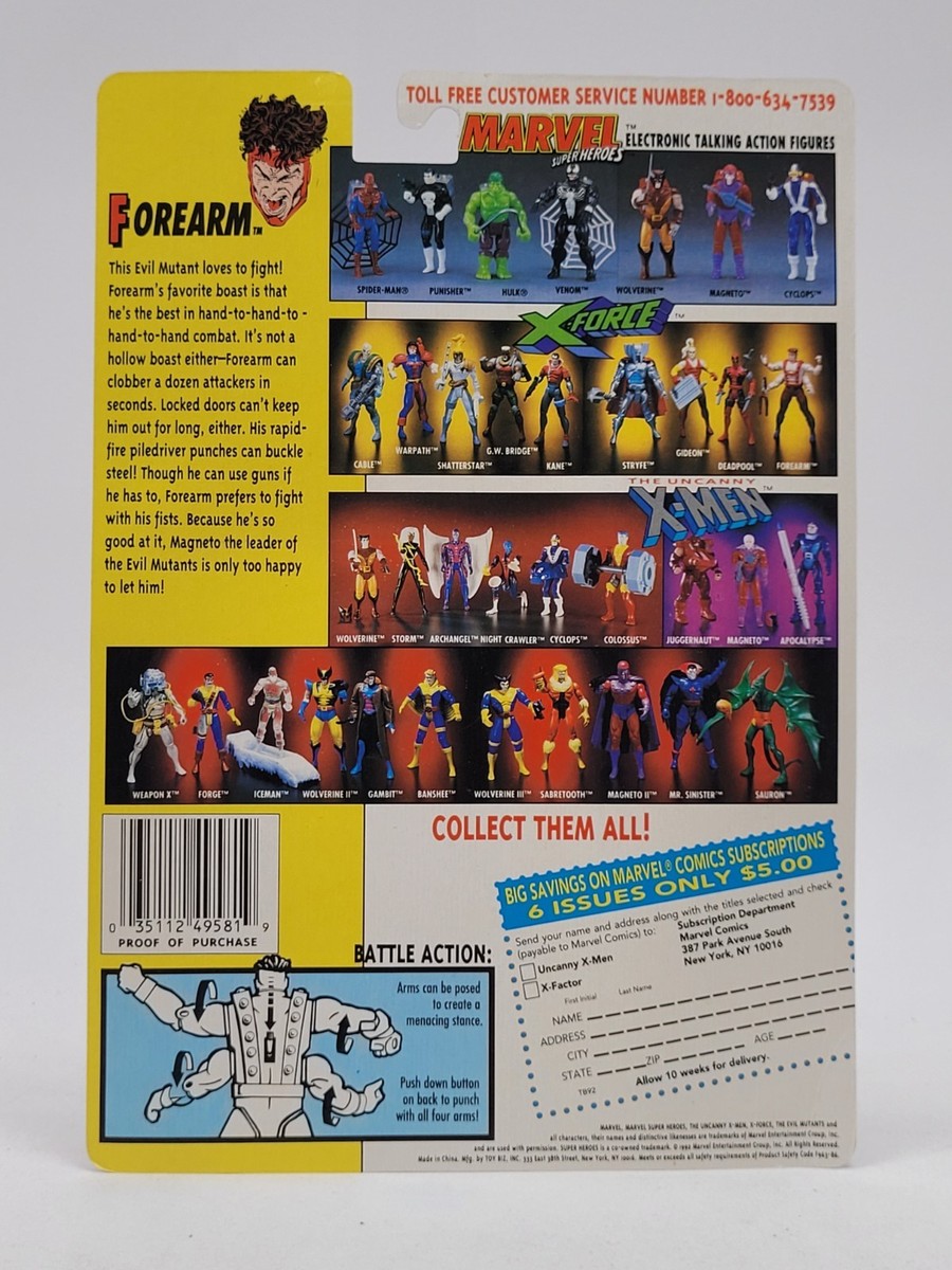 The Evil Mutants The Uncanny X-Men X-Force Forearm (Toy Biz) | eBay