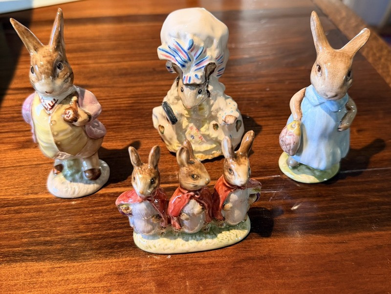 Vintage Beatrix Potter Character figurines by Beswick England