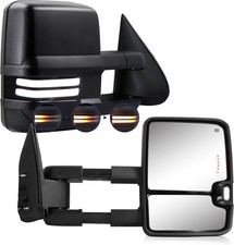 Switchback Towing Mirrors For Silverado Sierra - Compatible With 2003-2007 Chevy