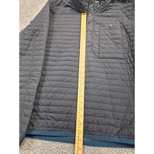 NWT Relwen Insulated Windzip Popover Quilted Jacket Men's M Blue (1473) image 5