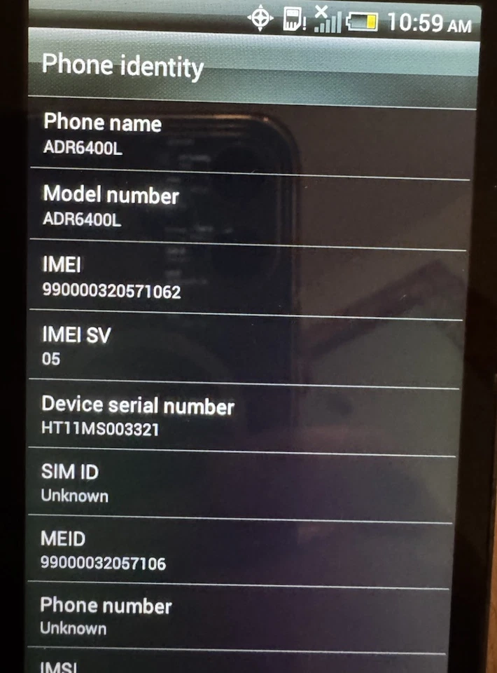 HTC Thunderbolt ADR6400L 4GB Gray (Verizon) Fast Ship Very Good Used 4g - Image 2 of 3