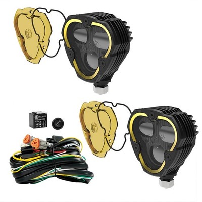 KC HiLiTES for FLEX ERA 3 Dual Mode SAE Fog Lights - 2-Light Master Kit