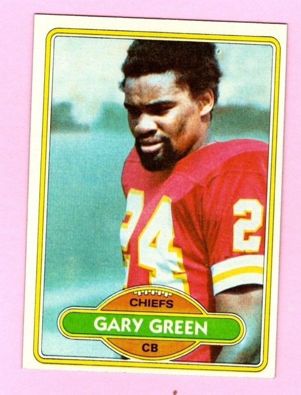 1980 Topps Gary Green #133 Kansas City Chiefs