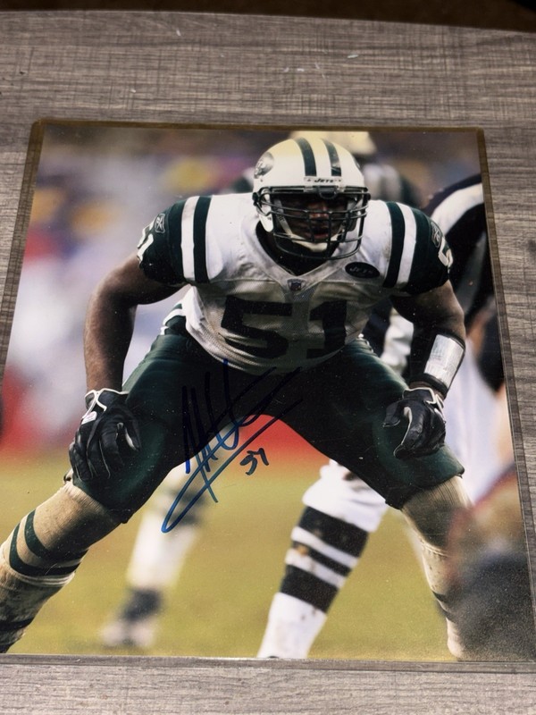 Johnathan Vilma Autographed 8x10 Photo NY Jets (No COA)