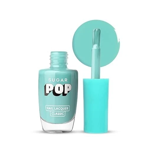 SUGAR POP Nail Lacquer 17 Mint Marvel (Mint Blue) | Dries In 45 Seconds | Chip-R