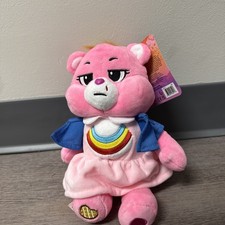 Netflix Care Bears x Stranger Things Cheer Bear as Eleven 9" Plush NWT NEW