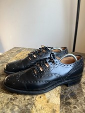Thistle black leahter Shoes Men's size 9.5 Made in England