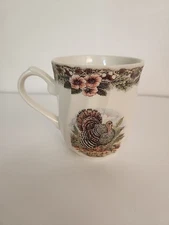 Churchill Thanksgiving Coffee Tea Mug 10 oz Myott Factory Colombia 