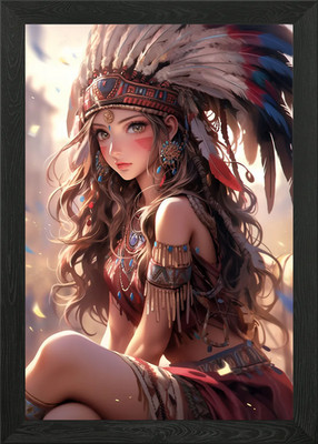 Schönes gerahmtes Wandbild Poster Leinwanddruck Bild American Maid