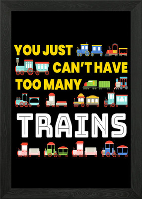 Too Many Trains Gerahmtes Wandbild Poster Leinwanddruck Bild