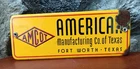 Vintage AMCOT Porcelain Sign from the American Manufacturing Co.