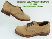 Chippewa Utility Service Oxfords 9.5 D 1901M77 Handcrafted In USA
