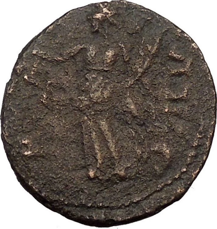 Carausius 286AD Ancient Roman Coin Pax Irene  Peace Goddess Cult i36657 RARE    - Image 2 of 3