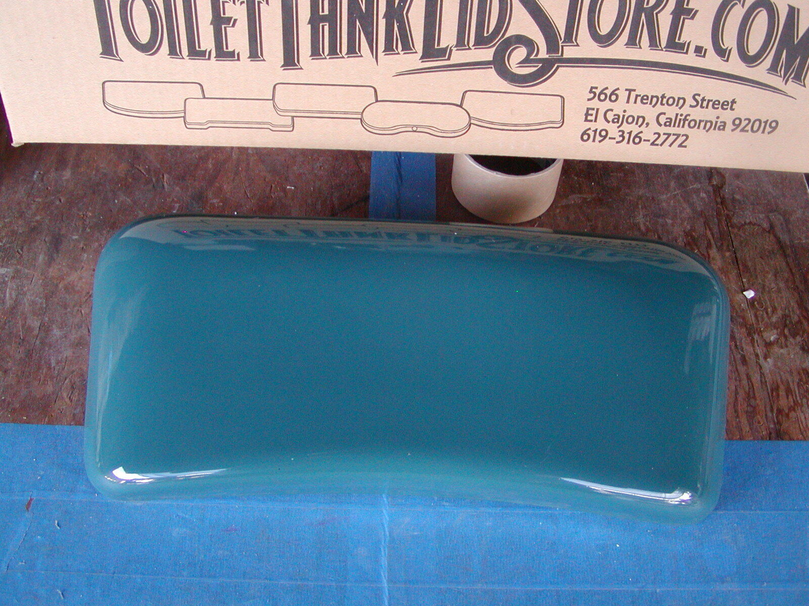 Eljer Canterbury Toilet Tank Lid 1620 Early Models VERDE GREEN (Dark