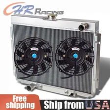 For Ford Mustang Fairlane Ranchero Mercury Cougar V8 6.4L/7.0 Radiator+Fan 67-70