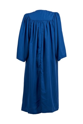 Choir Robe Blue Zip Gown Men Priest Preacher Church Flat Pleat Graduation Adult - Picture 5 of 11