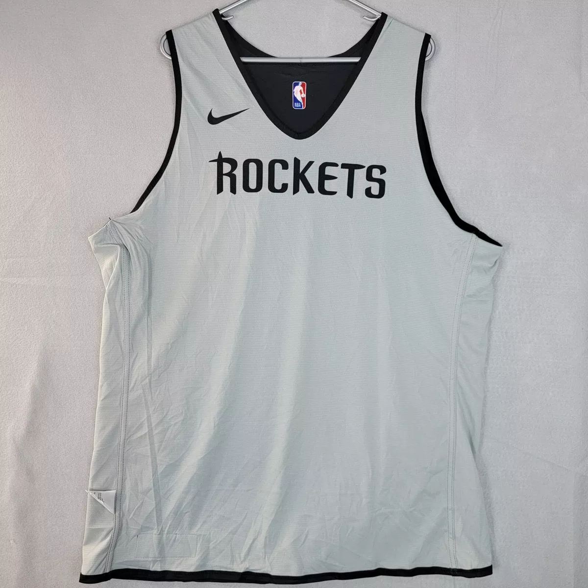 Houston Rockets NBA Nike Reversable Practice Jersey Black Grey Mens XXL T