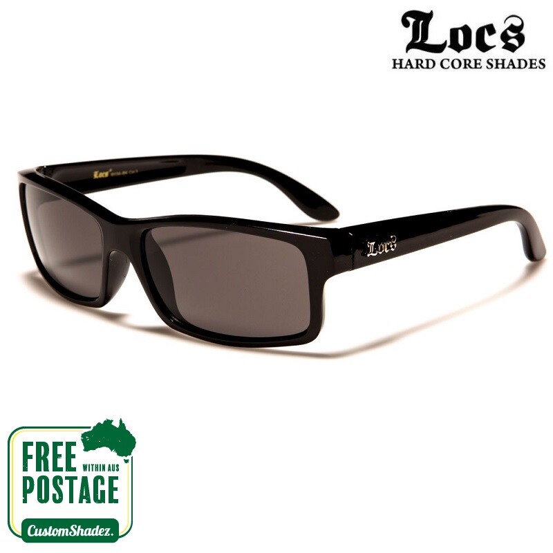 Locs Loc91025 Sunglasses In Black | Red Rat