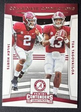 2020 Contenders Draft Picks #10 Jalen Hurts/Tua Tagovailoa Crimson Tide