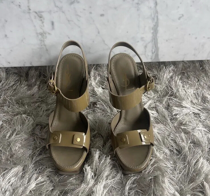 Ysl SLP Saint Laurent Paris Yve Saint Laurent tacchi in vernice 35 5 come nuovi