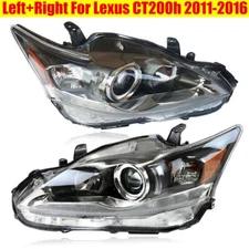 Pair Headlights Assembly for Lexus CT200H 2011-2016 Halogen Headlamps Left&Right