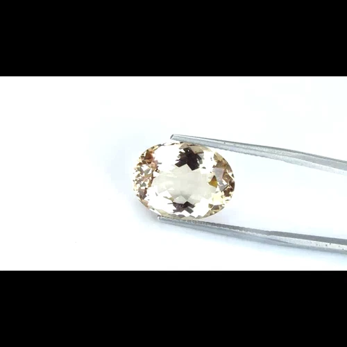Fabulosa piedra preciosa suelta de morganita color melocotón natural de 9,40 quilates - Vídeo 1 de 1