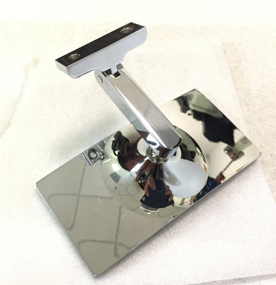 1939-46 CHEVY Truck HOT ROD Rectangular REAR VIEW MIRROR Chrome w/Screw-on MOUNT - Image 3 of 4