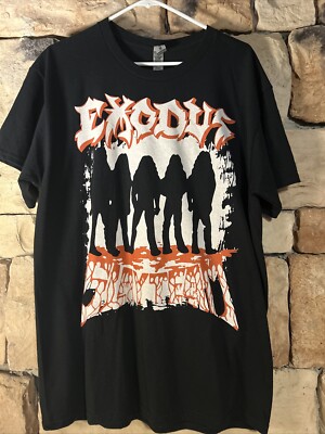 L Exodus Slay Team California T-Shirt Slayer Anthrax Megadeth 