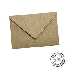 C7 A7 Mini Recycled Fleck Kraft Envelopes 100gsm Vintage Wedding RSVPs Florists