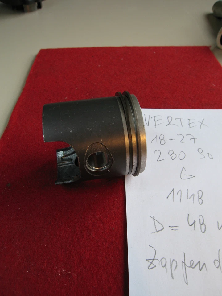 Vertex Kolben+Ringe D 48 mm 18 - 27 280 90 beschichtet 2T Race - Bild 4 von 4