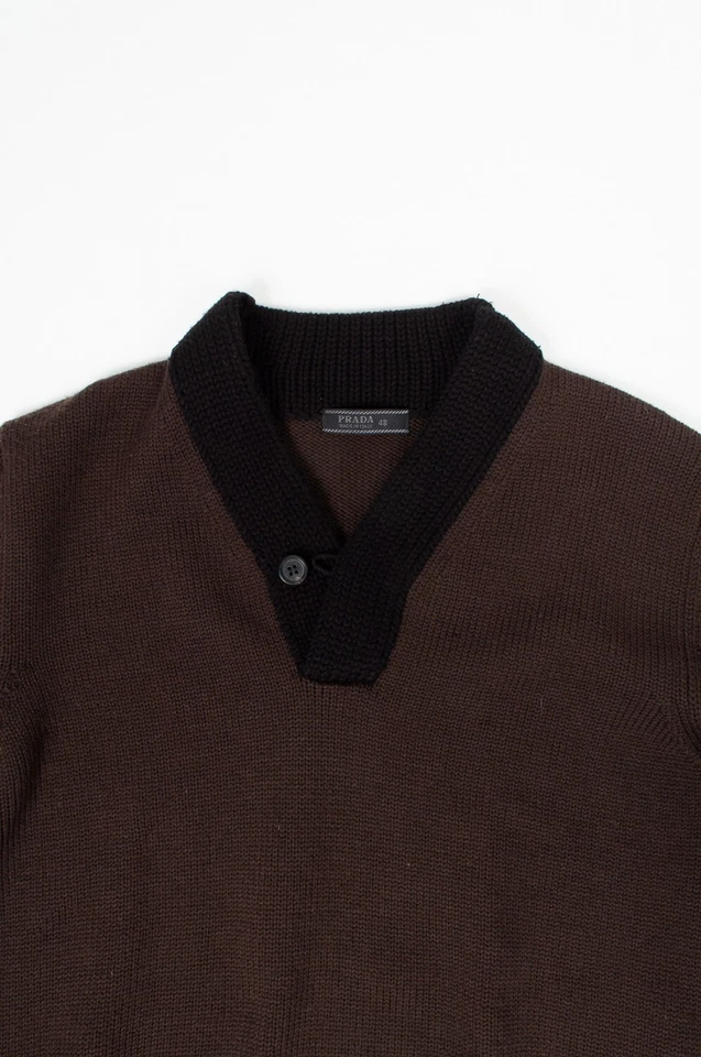 Prada Wool Men Sweater Heavy Knit Size 48ITA (Medium) S582 - Image 3 of 4