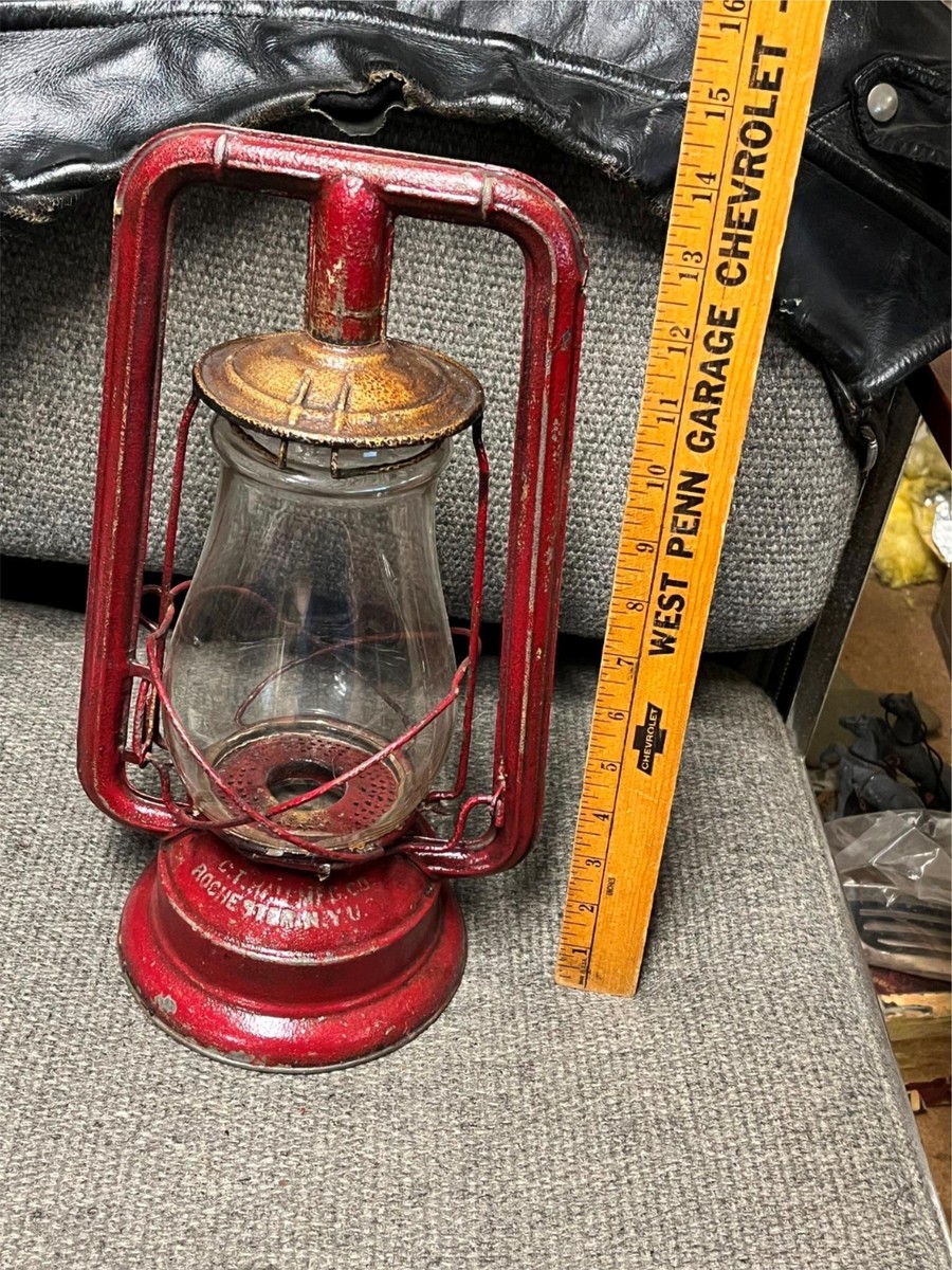 Embury Mfg. No350 ランタン Vtg Embury No350 Little Air Pilot Kerosene Railroad Lantern