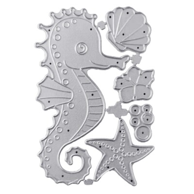 Seahorse Shell Starfish Metal Cutting Dies Stencil DIY Scrapbooking Album Paper