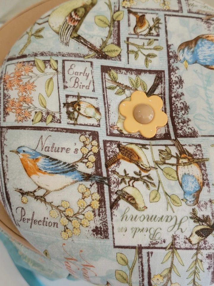 Cesta de costura vintage con asa Foto 3 de 4