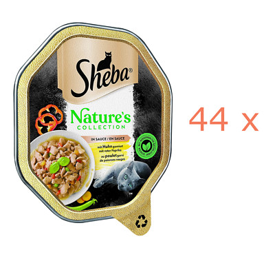 Sheba Nature's Collection - 44 x 85 g ( 12,42/kg) in Sauce mit Huhn im Schälchen
