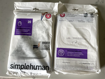 Code V Müllbeutel 2 x Packungen = insgesamt 40 Einlagen kostenloser Versand UK