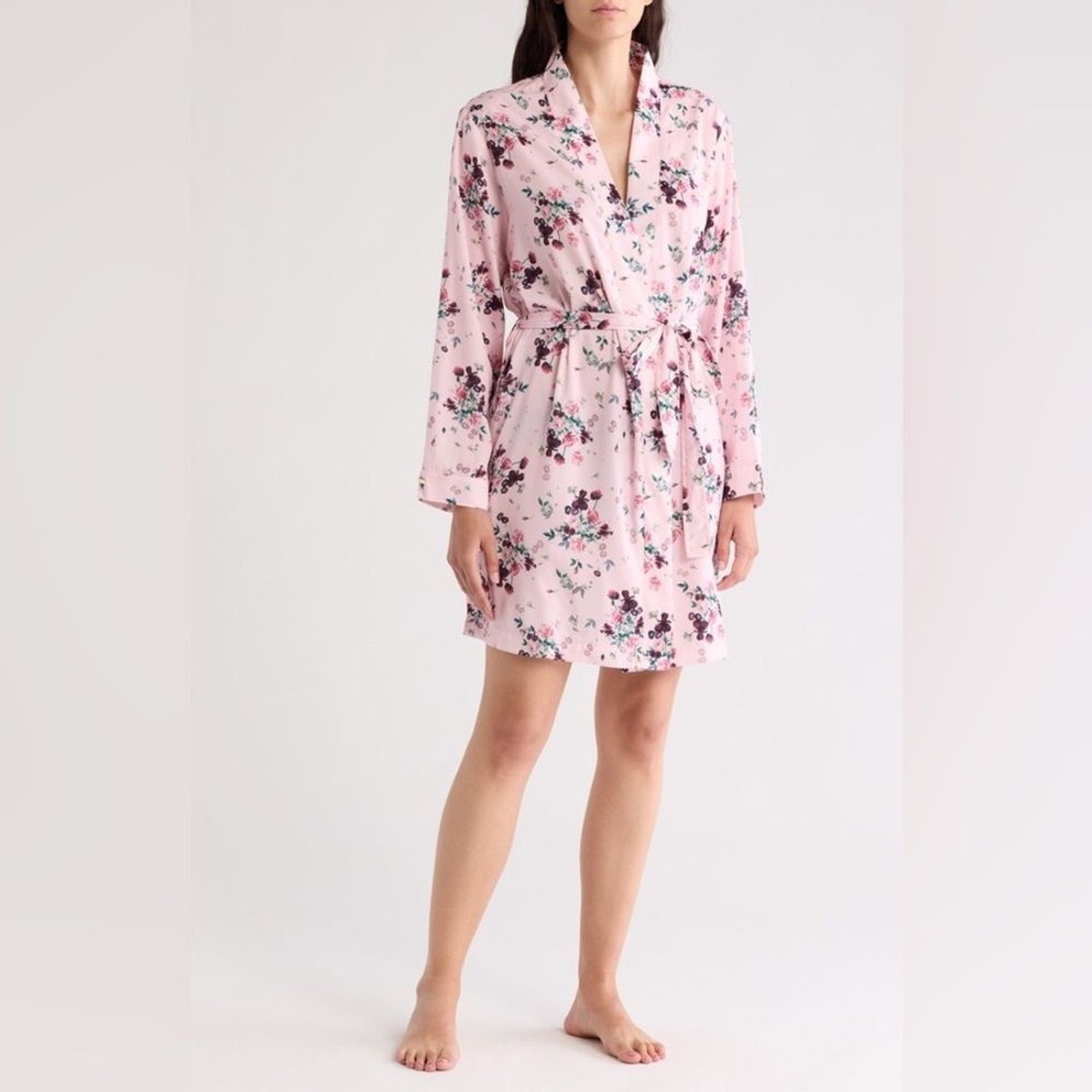 NWT! TED BAKER silky satin floral ROBE L/XL