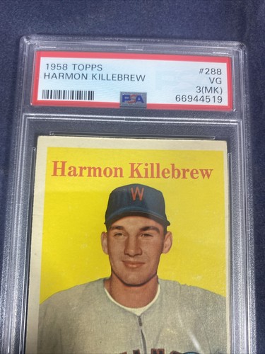 1958 Topps Harmon Killebrew #288 PSA 3 (MK) - Picture 3 of 6