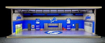 Detroit Lions Theme FOR Hot Wheels 1:64 Model Diorama Garage LED Lighting