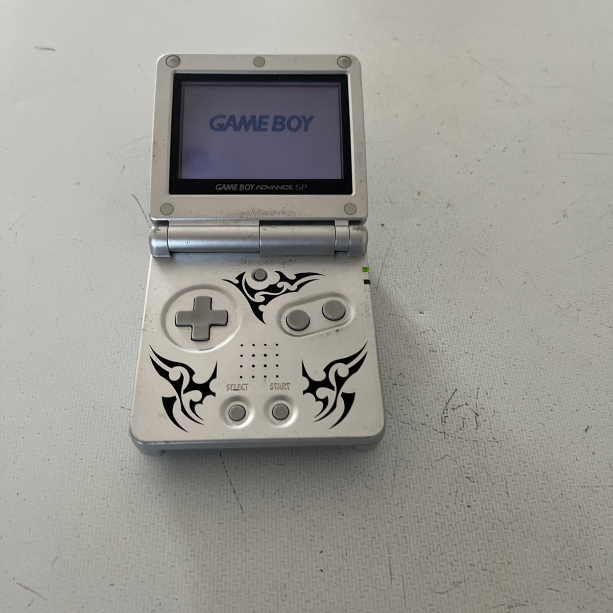 Game Boy Advance SP Tribal Limited Edition Silver for sale