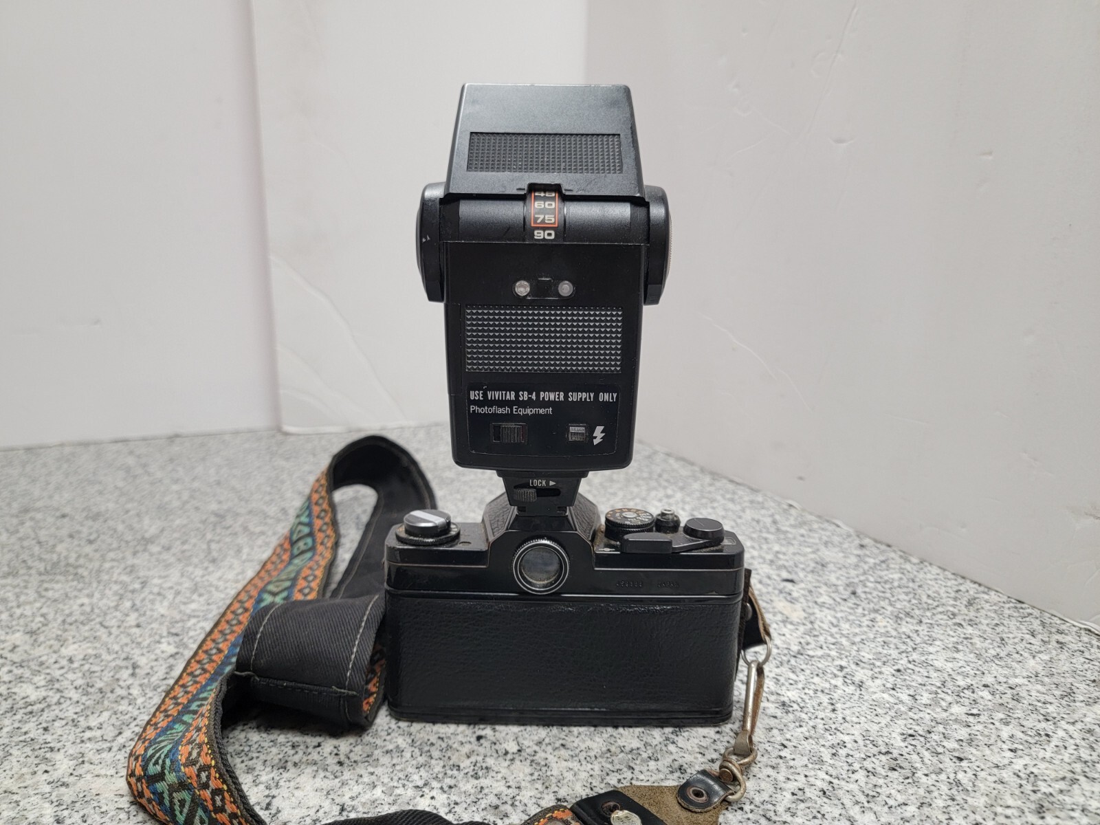 Chinon SLR 35mm Film Camera Body w Lens & Flash ax eBay