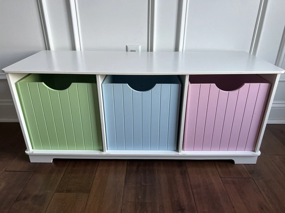 Banco de almacenamiento de juguetes Kidkraft Nantucket Foto 2 de 4