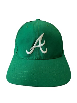 VINTAGE American Needle Atlanta Braves Green SnapBack Hat Cap Disney Sports OSFM