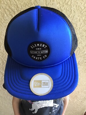 ELEMENT Skate Co Future Is Nature Blue / Black Sample Hat New Era Snap Back 2-0