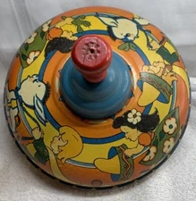 Spinning Top Vintage Metal Toy Made By Ohio Art Company In USA