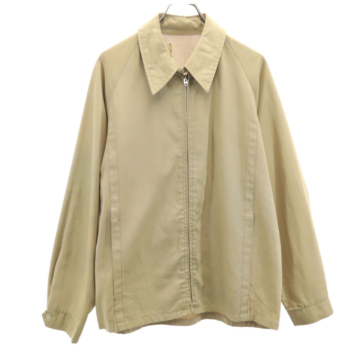 ジャケット・アウター RAINMAKER SEAMLESS SLEEVE JACKET VINTAGE 50s 60s Lightning Zip Drizzler Jacket beige Swing