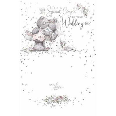 Bär Braut und Bräutigam besonderes Paar Me to You Bär Hochzeitstag Karte